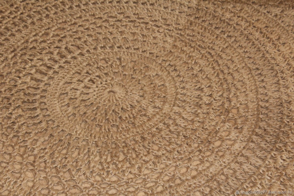 Ковер круглый джут 1.5 1.5