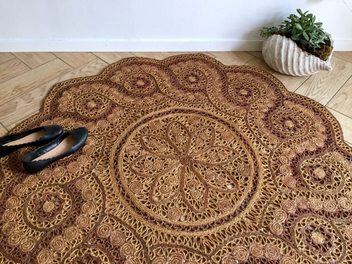 Напольные коврики из джута