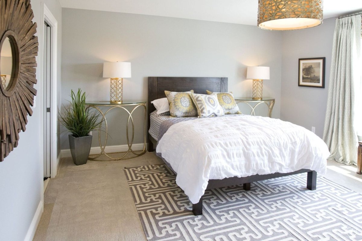 Контемпорари в интерьере спальни