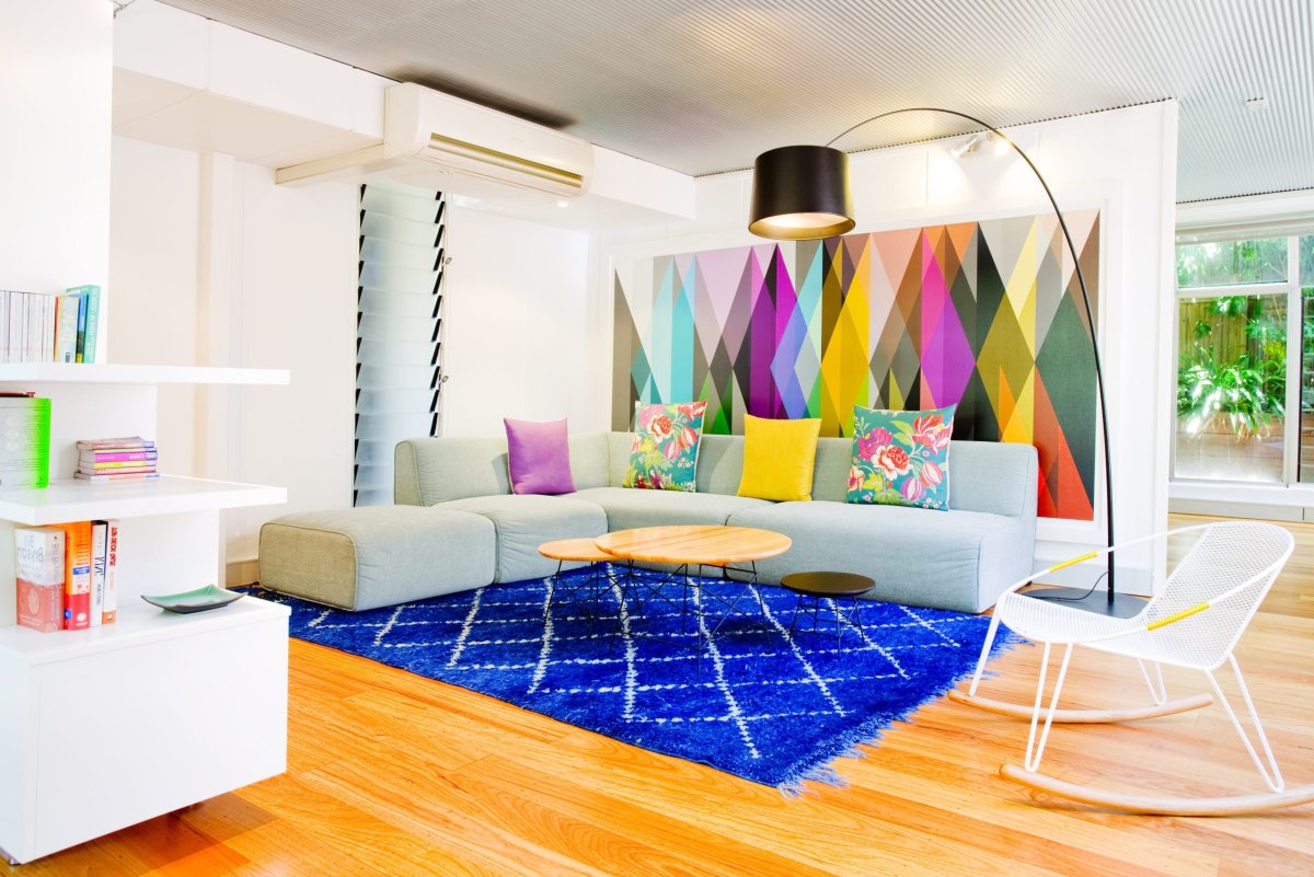 Цветные акценты в интерьере