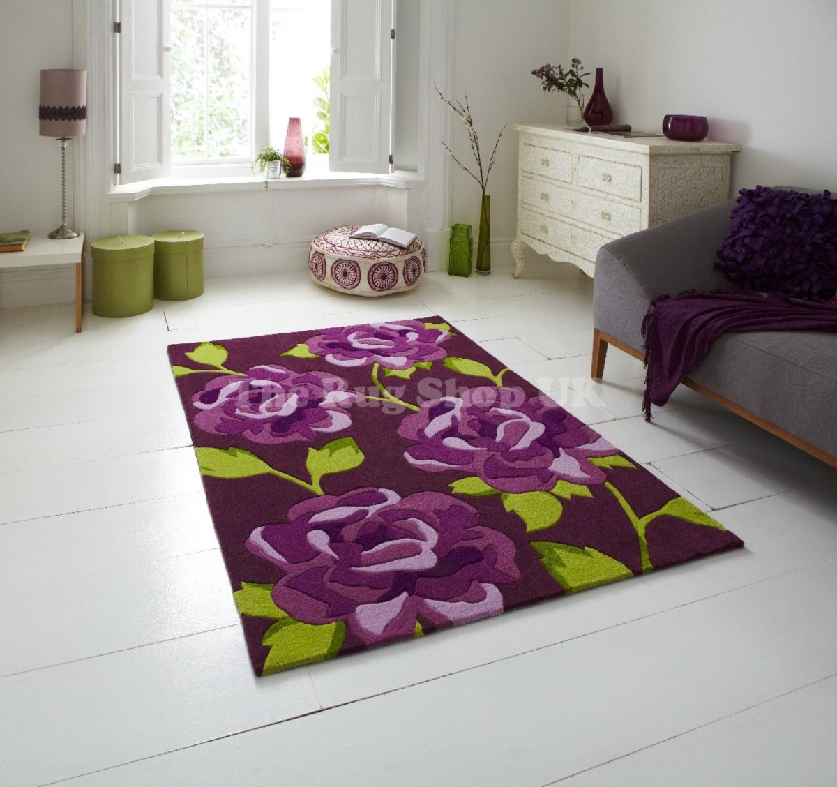 Ковры зелено фиолетовые