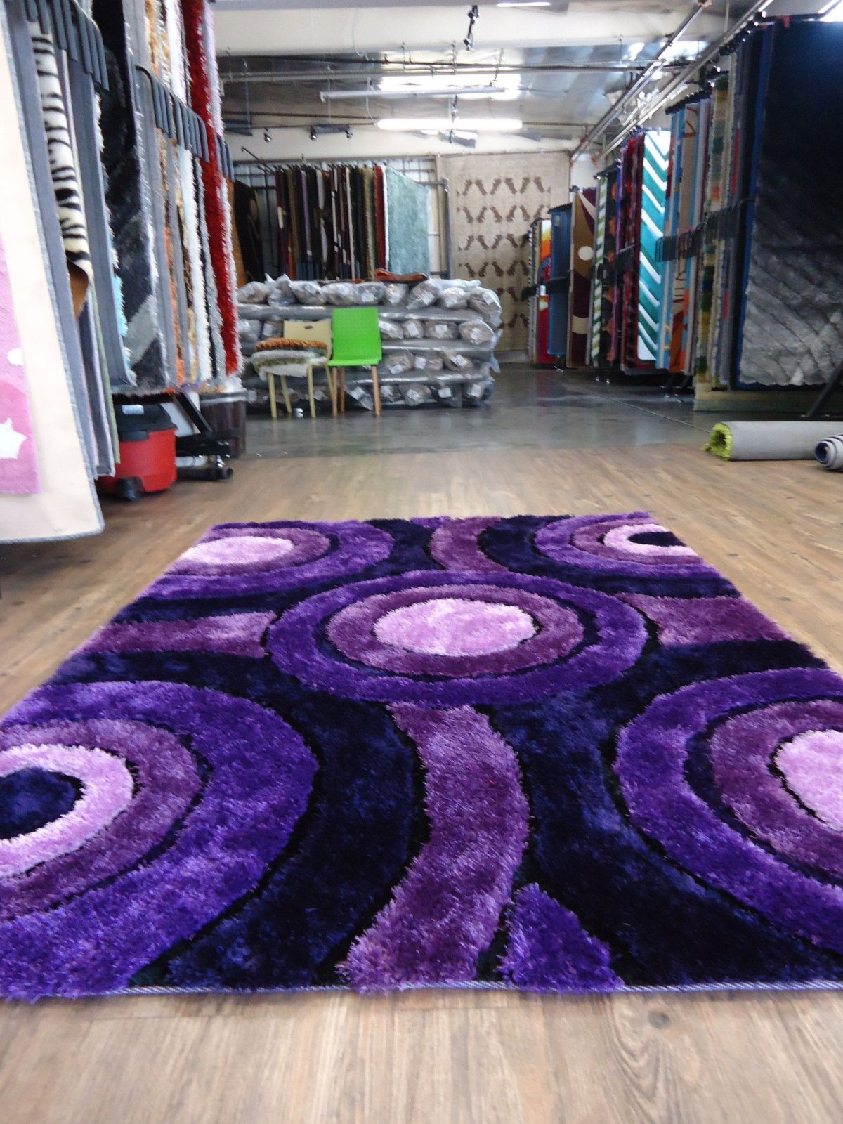 Палас в сиреневых тонах