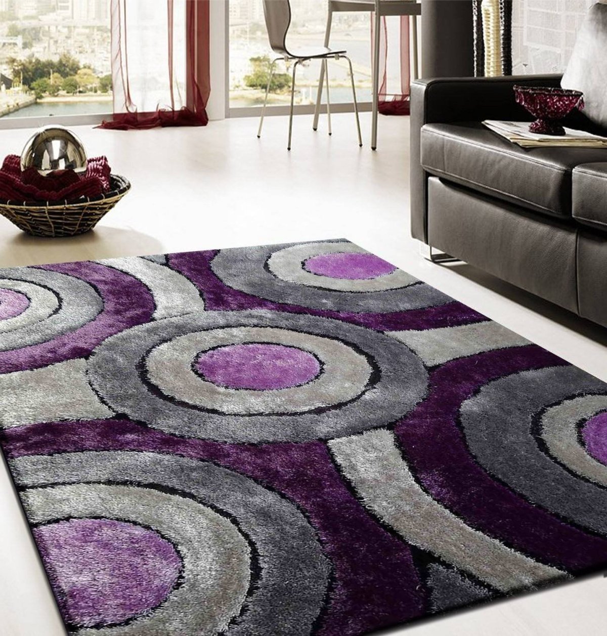 Ковер Color 3248 VG фиолетовый