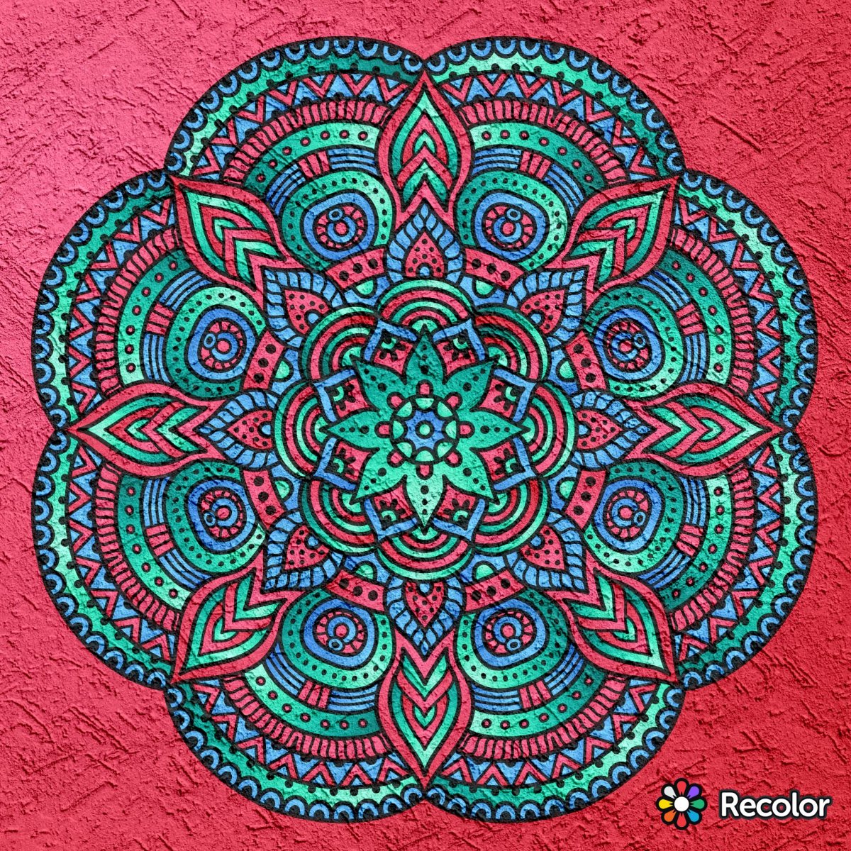 Коралловая Мандала