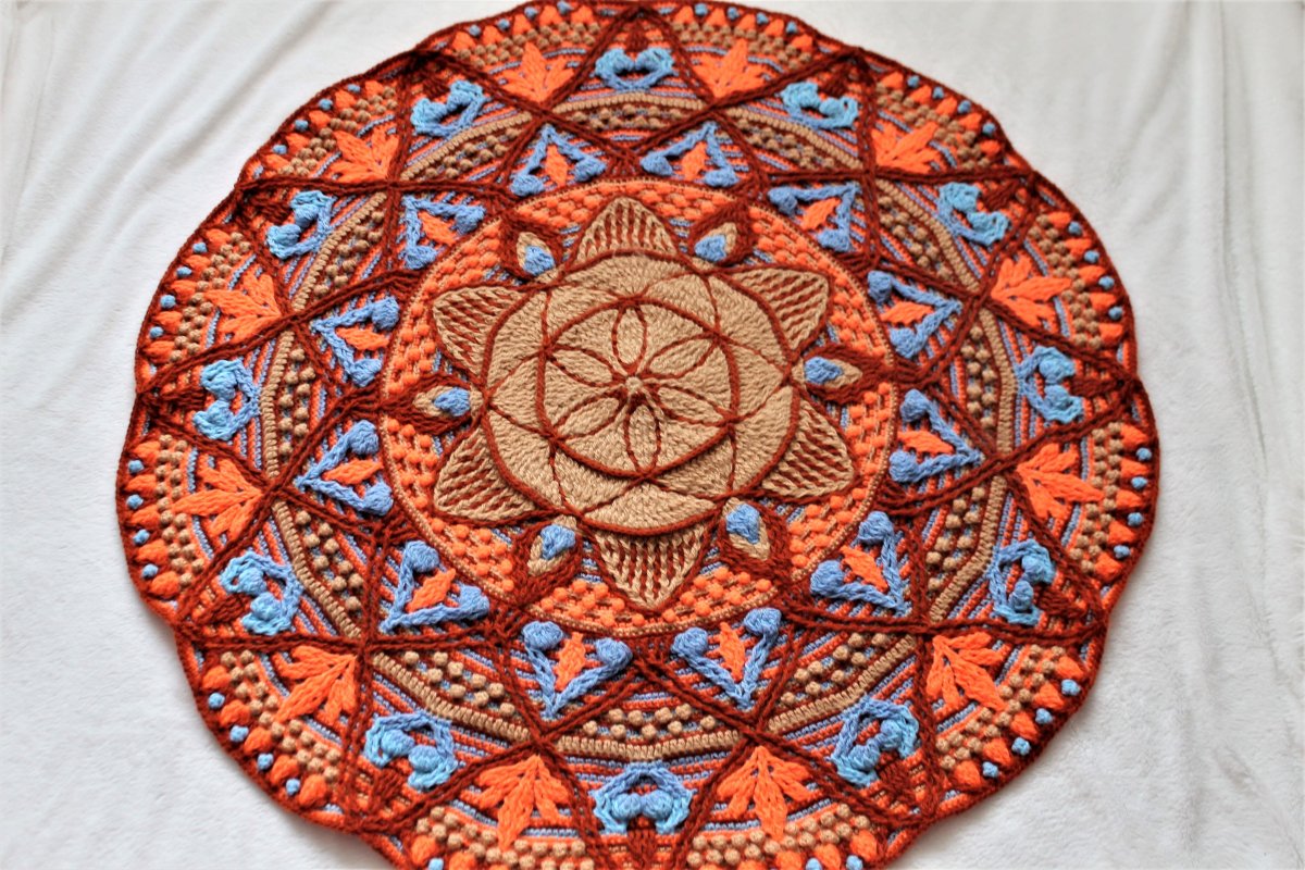Мандала крючком мастер класс Евгении Тыченко