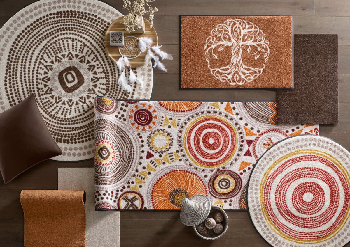 Стиль бохо половик