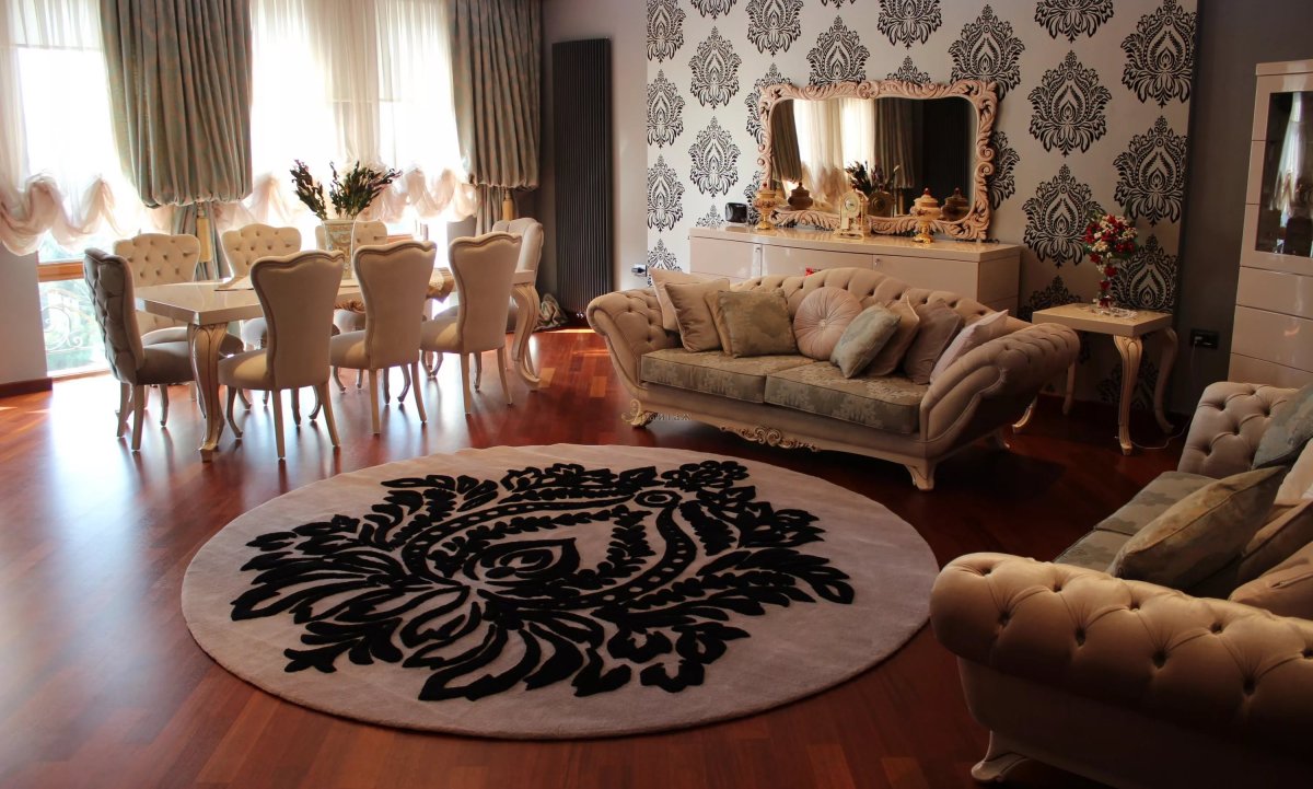 Овальные ковры в интерьере