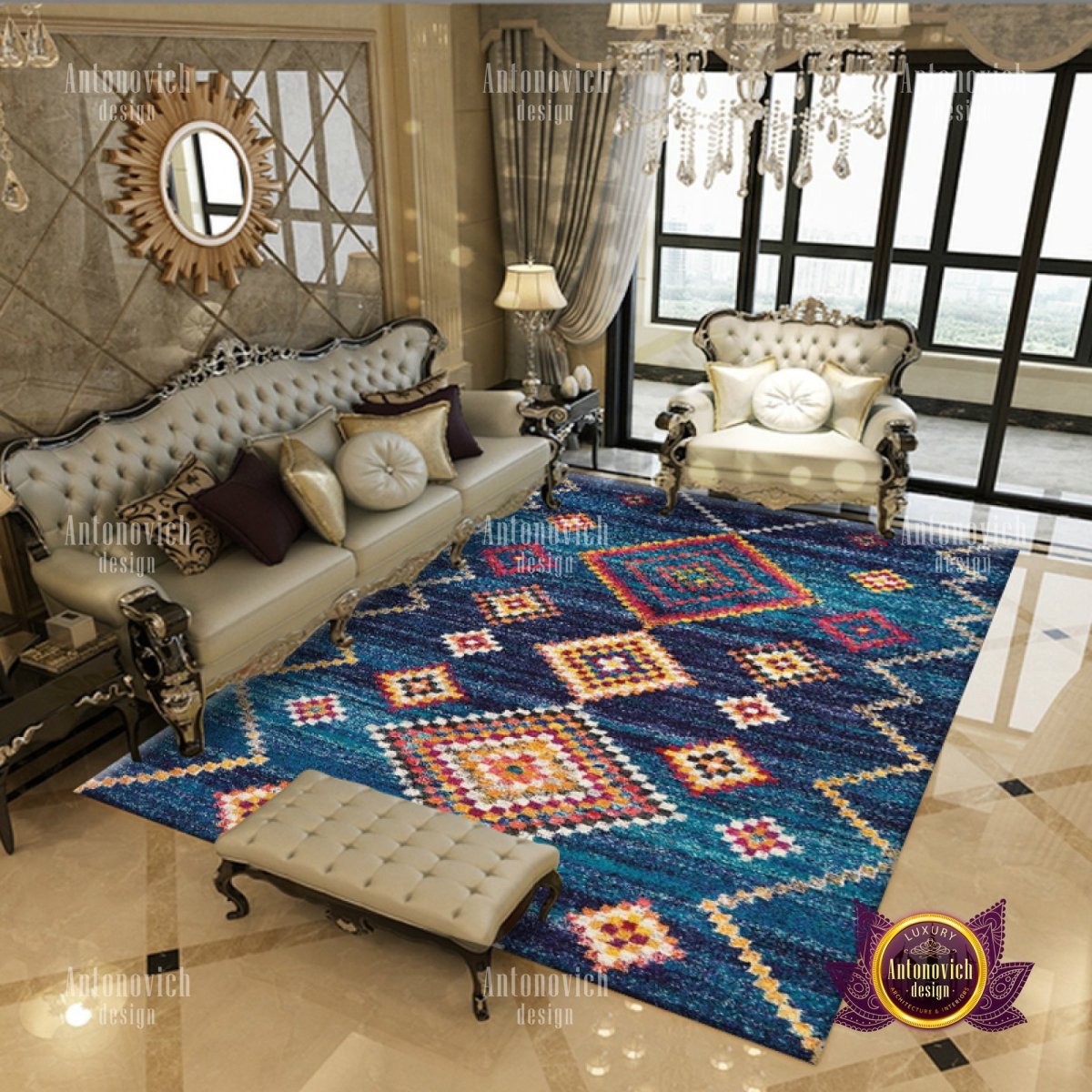 Ковер в интерьере