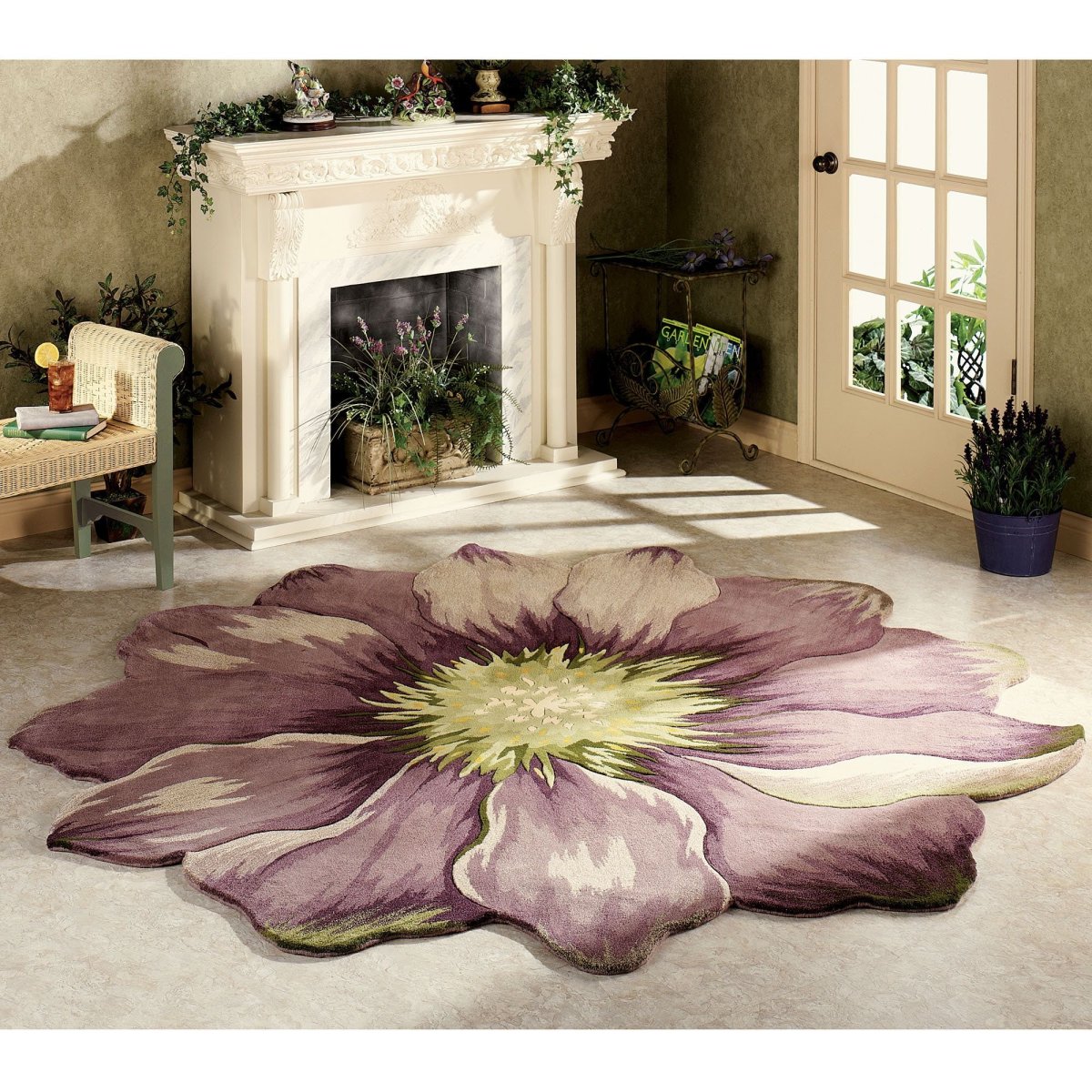 Ковры в виде цветов