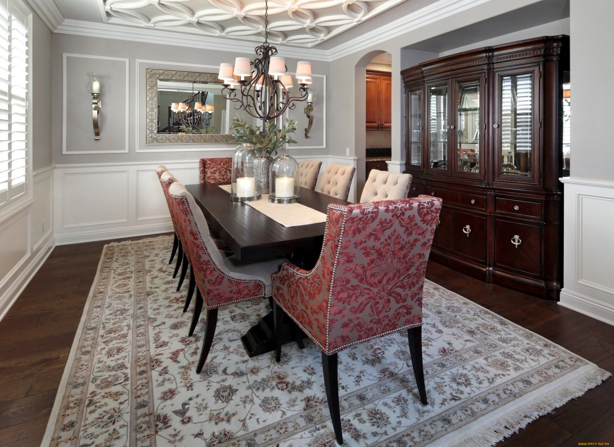 Классический ковер в интерьере