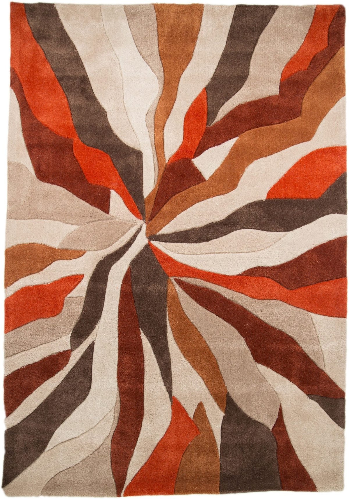 Оранжевый абстрактный ковер