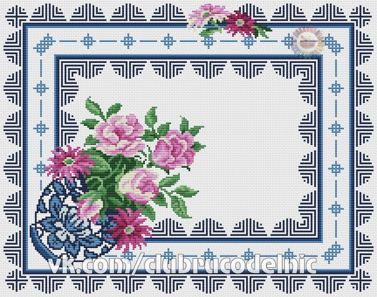 Вышивка крестом салфетки