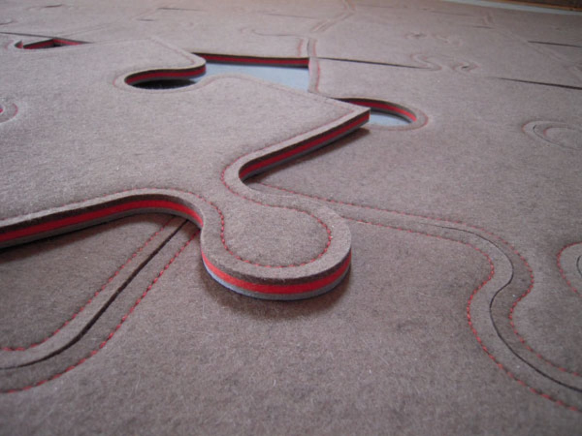 Ковер из фетра