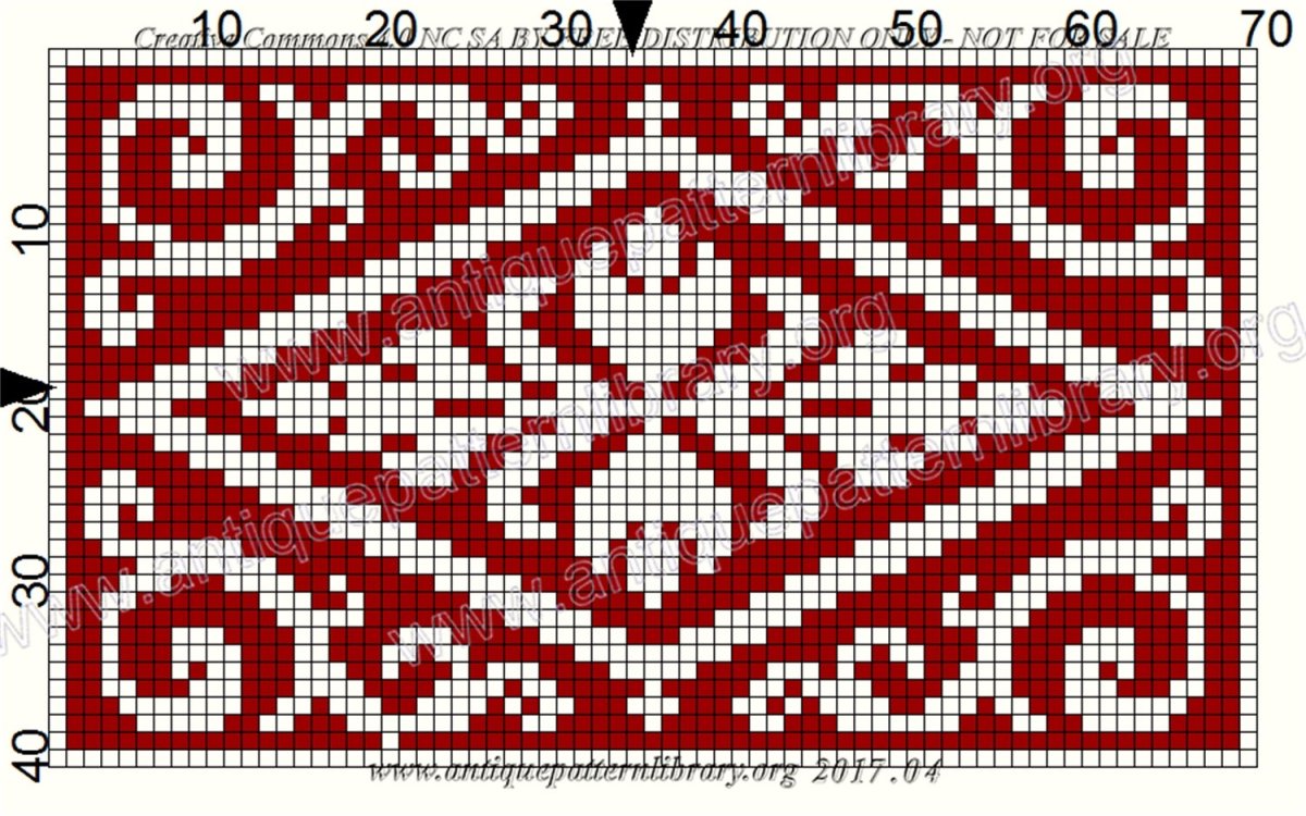 Жаккардовый узор на коврике