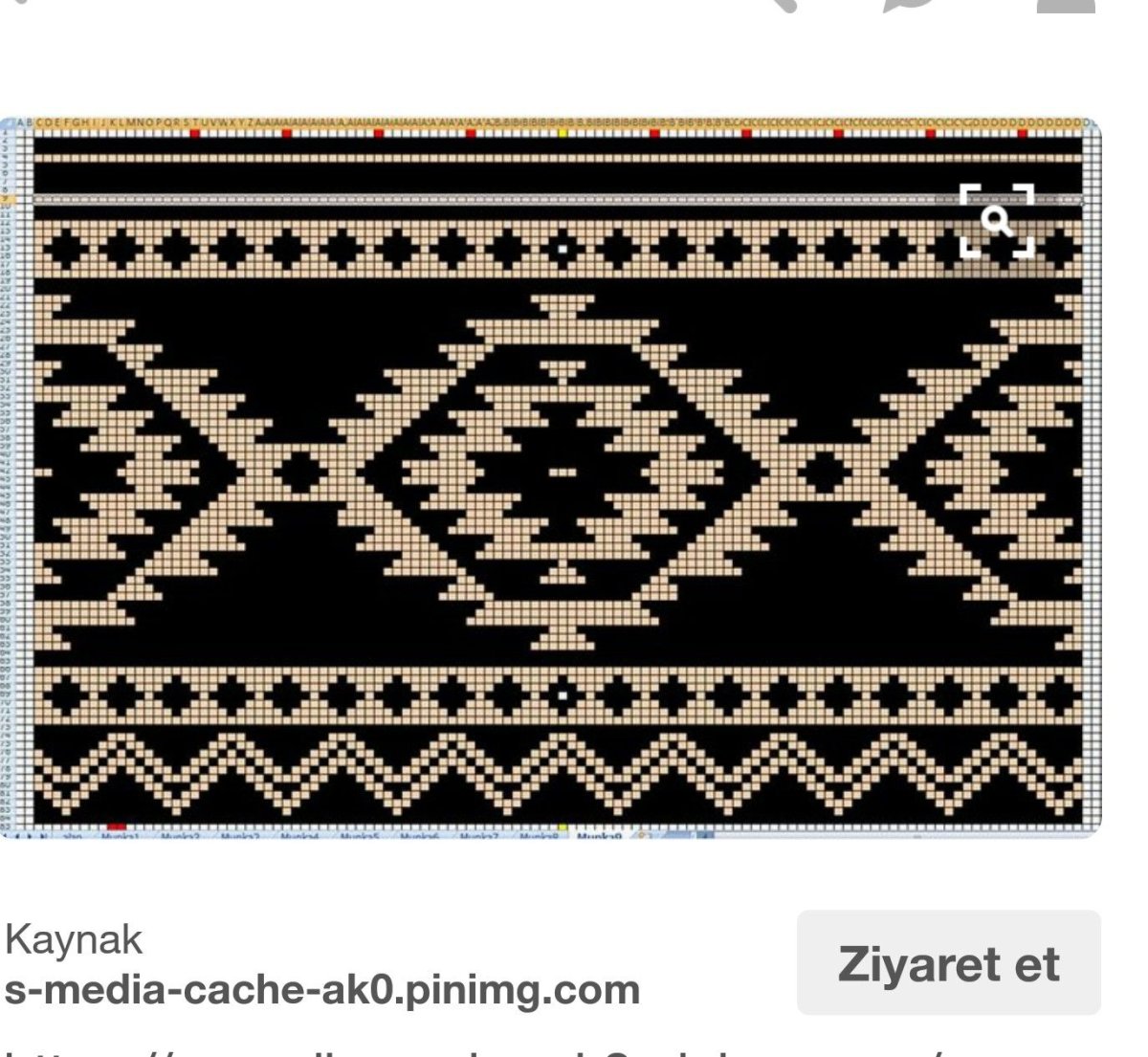 Жаккардовый узор для ковра