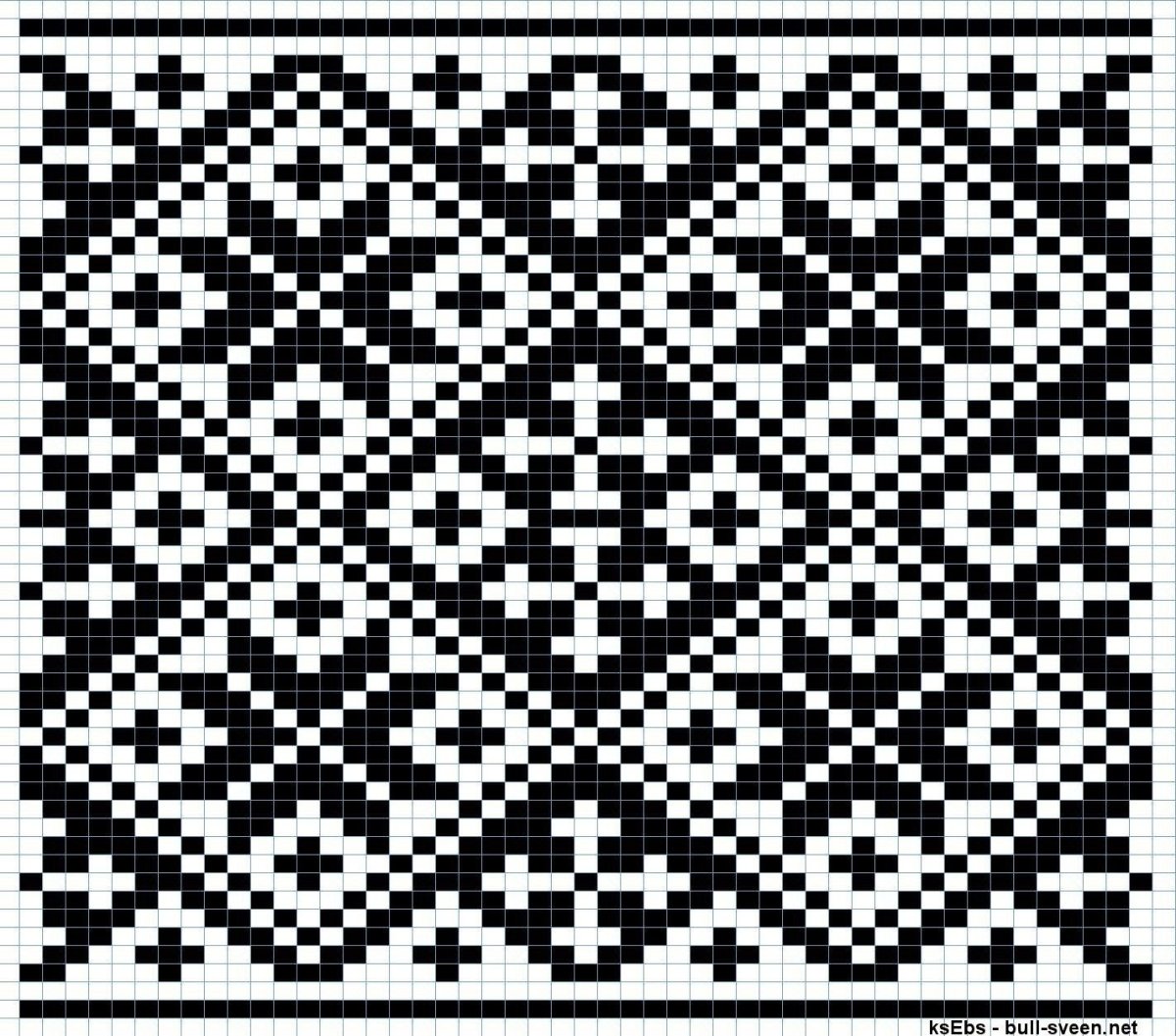 Жаккардовый узор для ковра