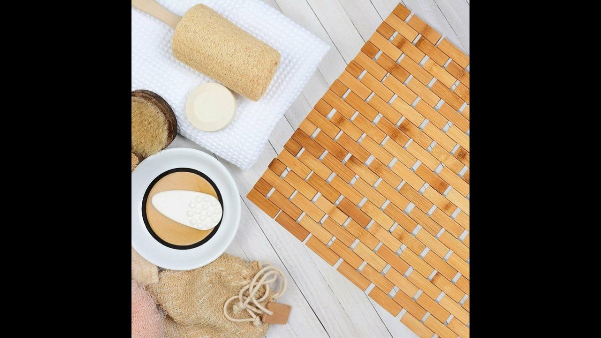 Коврик из бамбука для ванной