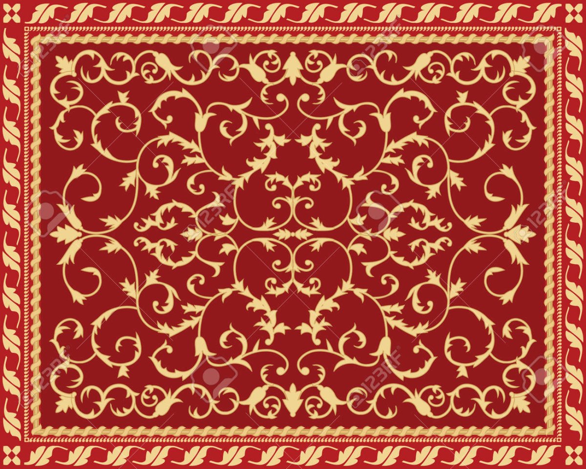 Орнамент ковра вектор