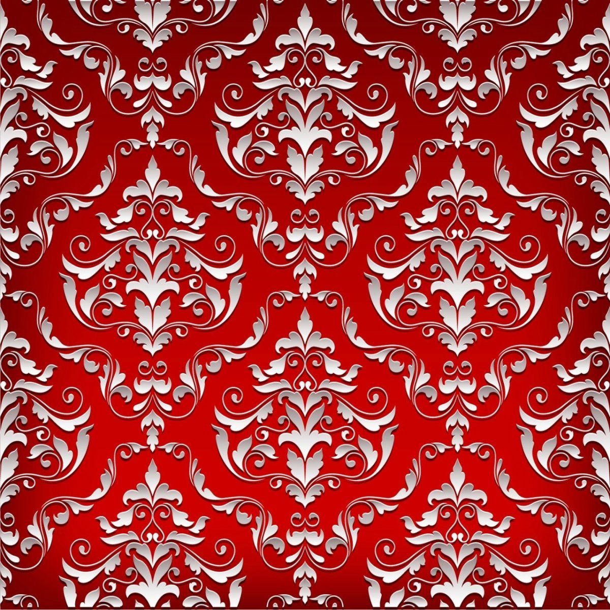 Красный фон с узорами