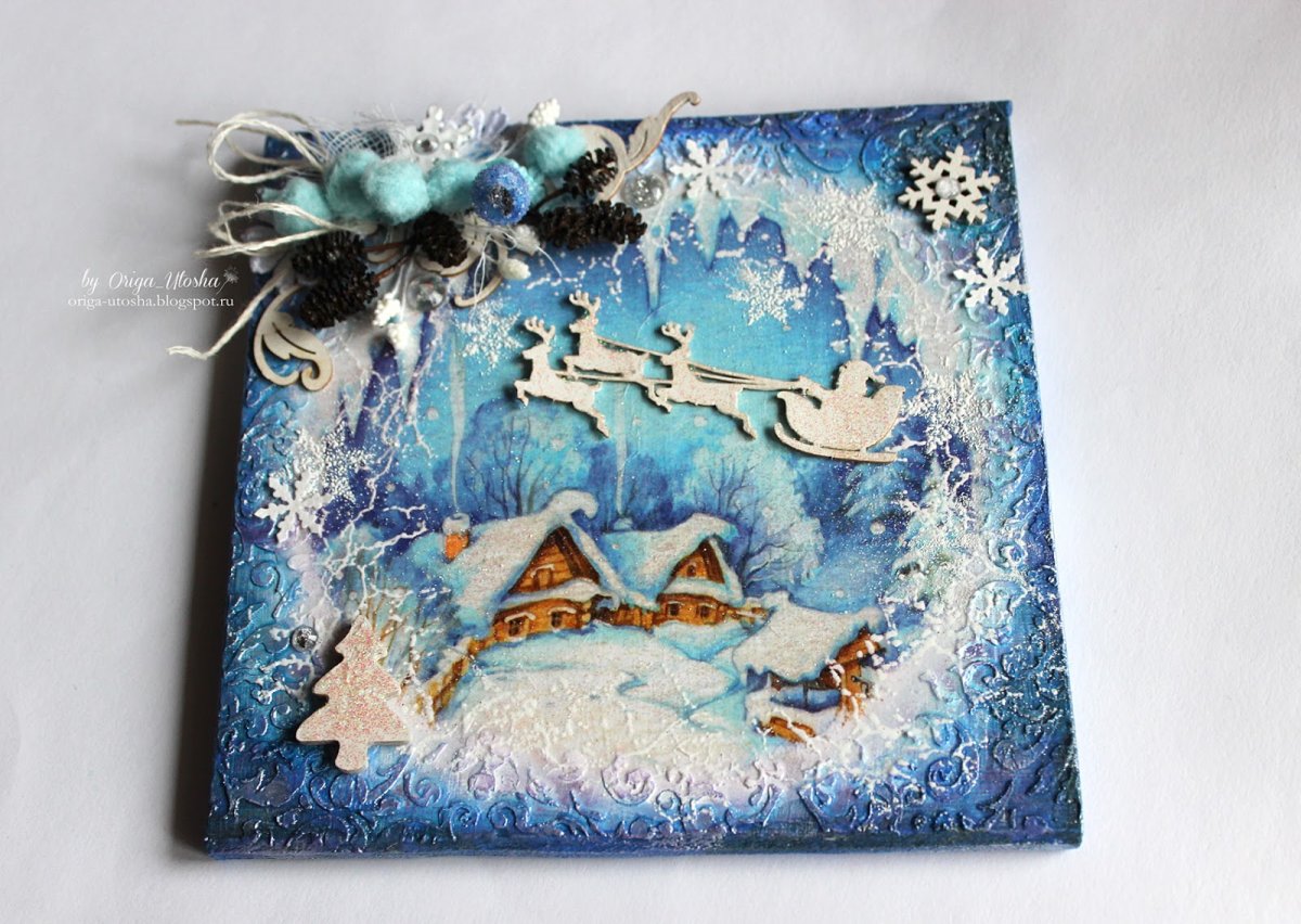 Новогоднее панно на стену