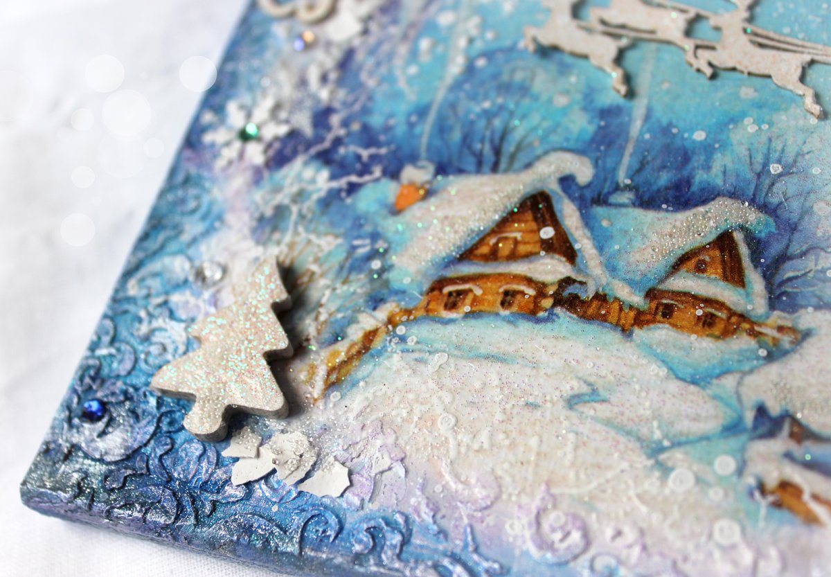 Новогоднее панно мастер класс