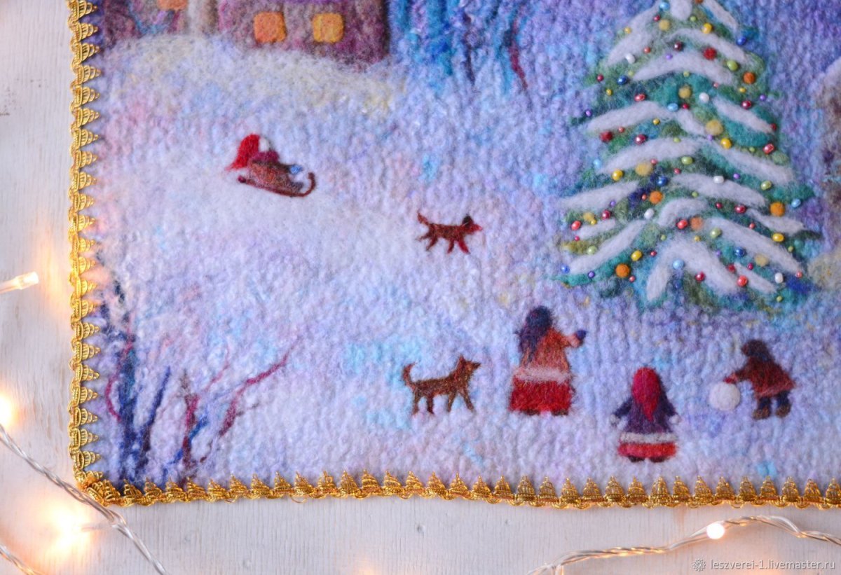 Фетровые новогодние панно