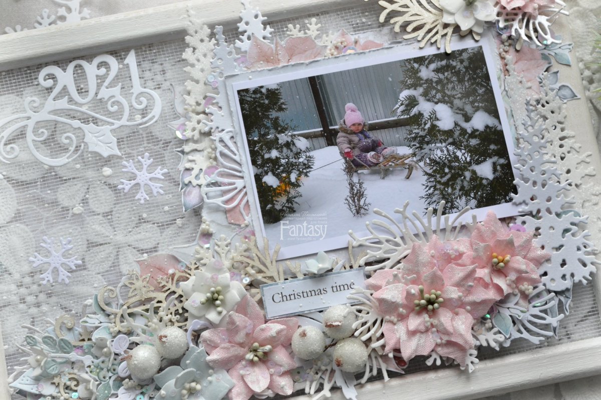 Декор зима рамка