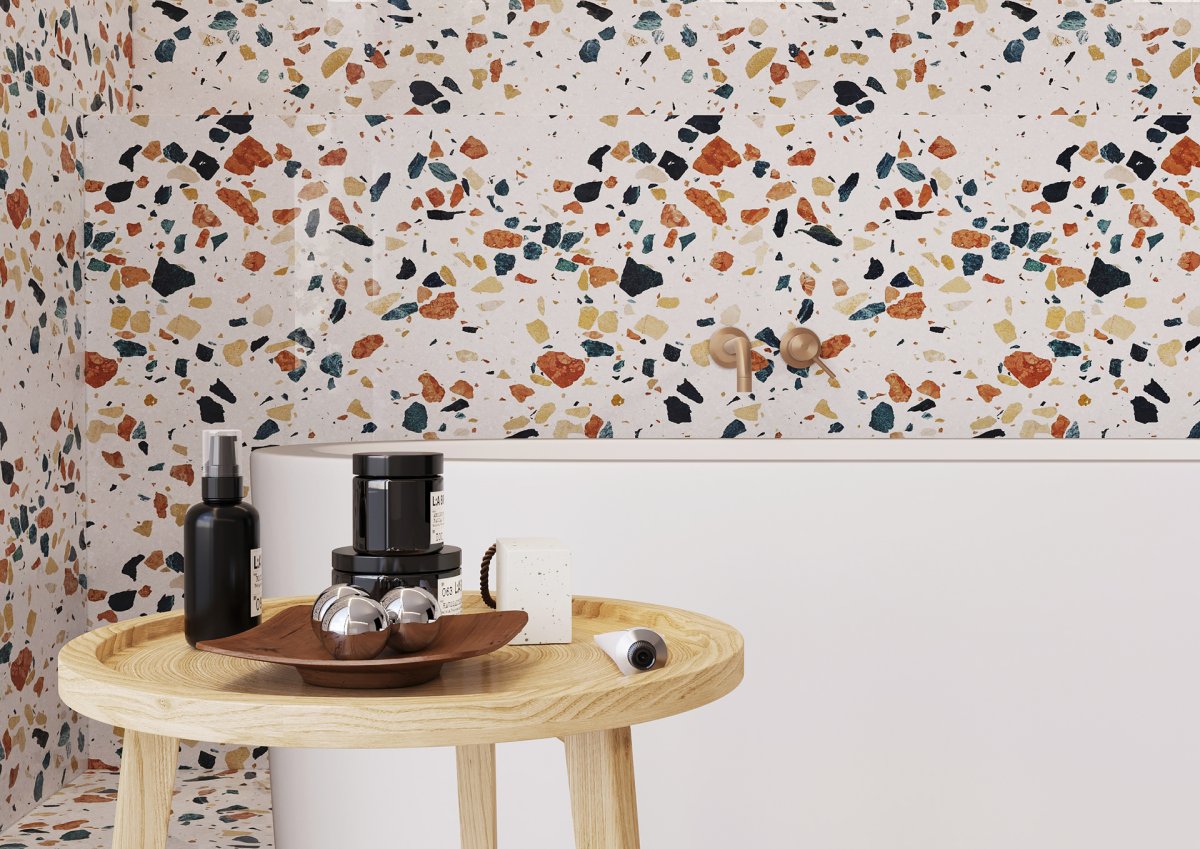 Плитка терраццо в интерьере