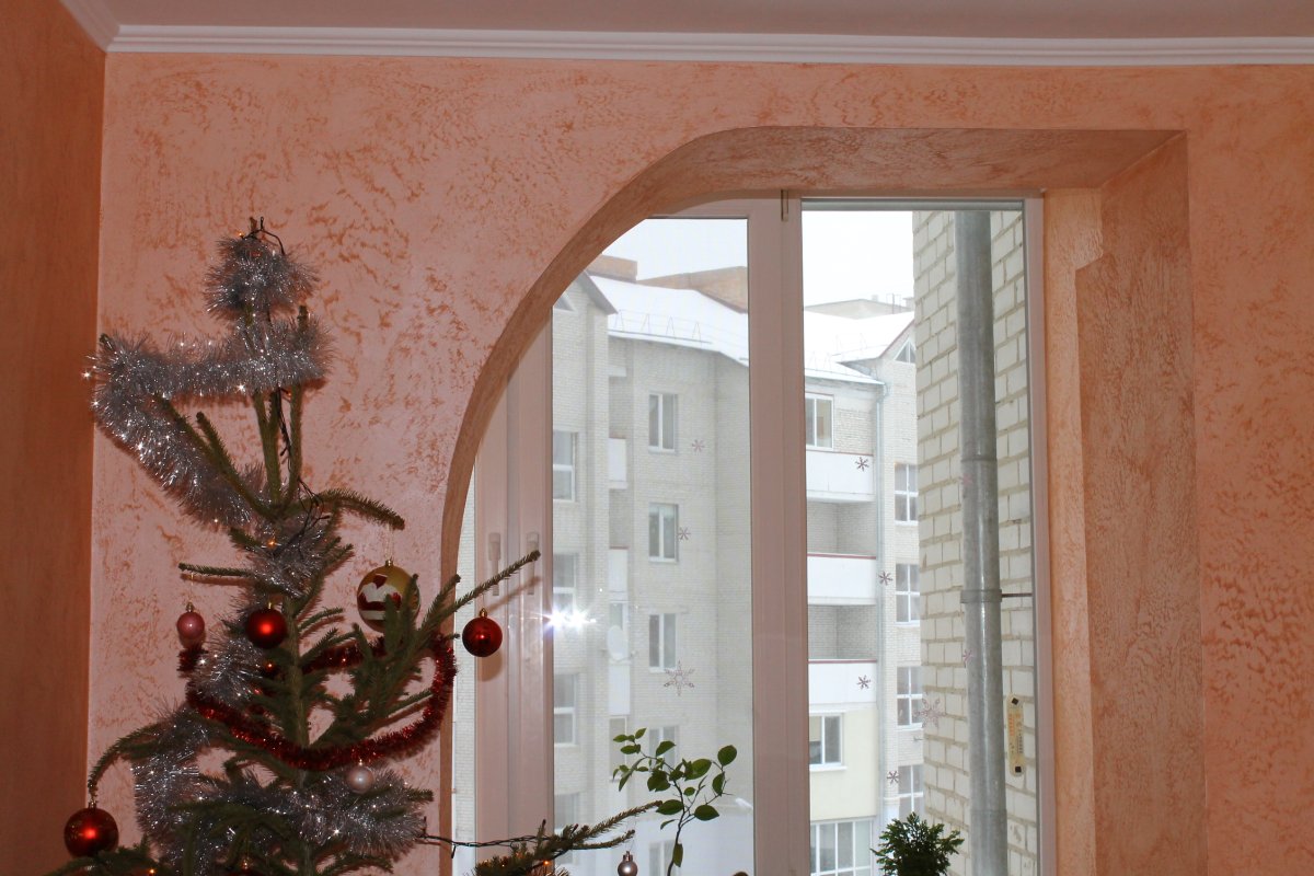 Декоративная штукатурка арка