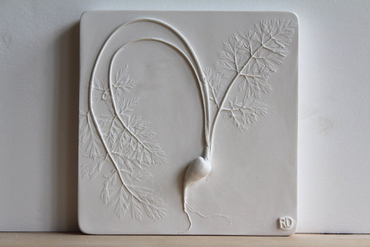 Rachel Dane artist Plaster Cast Flower