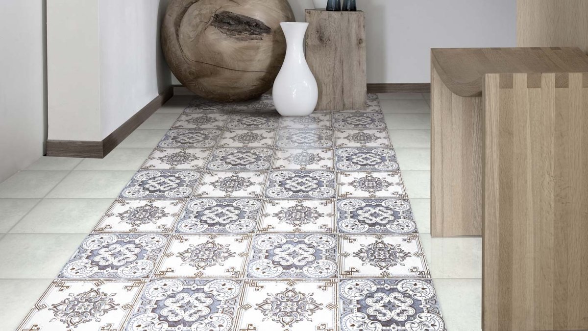 Керамическая плитка Absolut keramika Benfica Decor Porto Grey декор 10х10