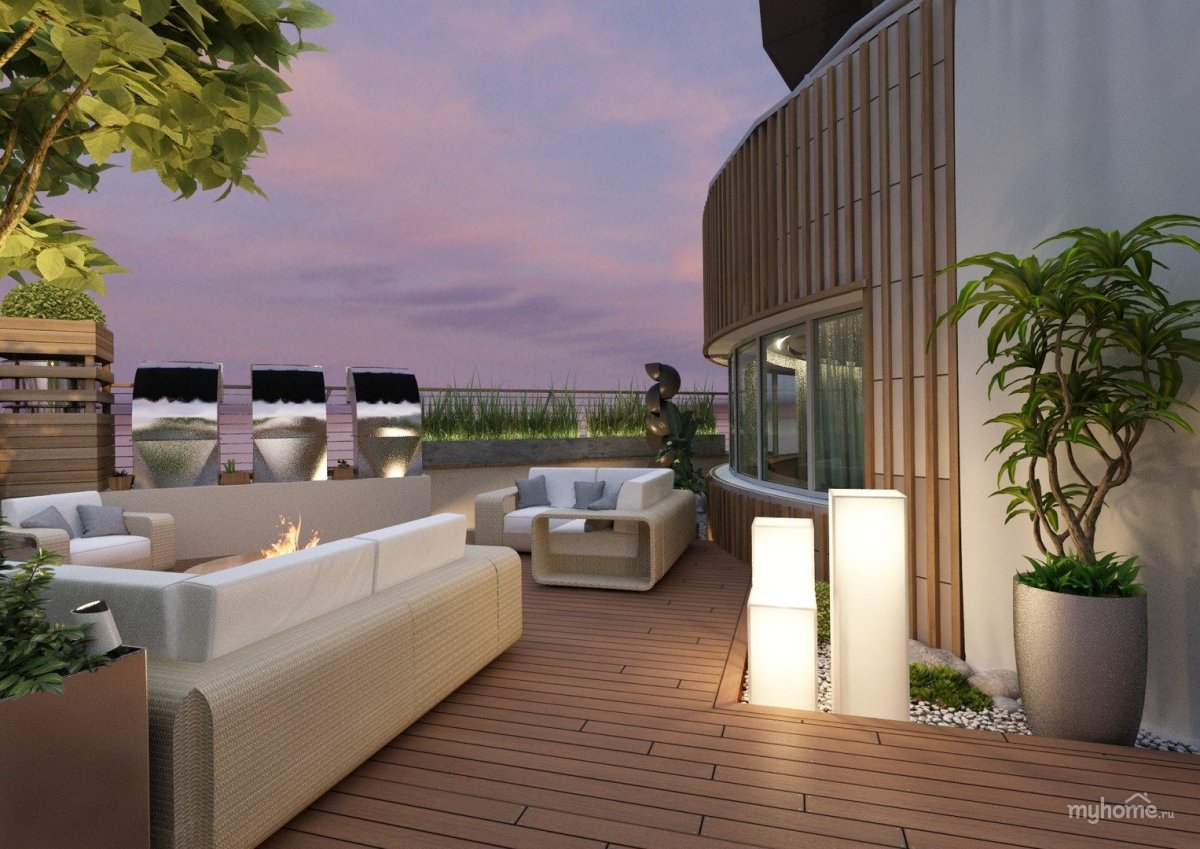 Дизайнерские пентхаусы с террасами