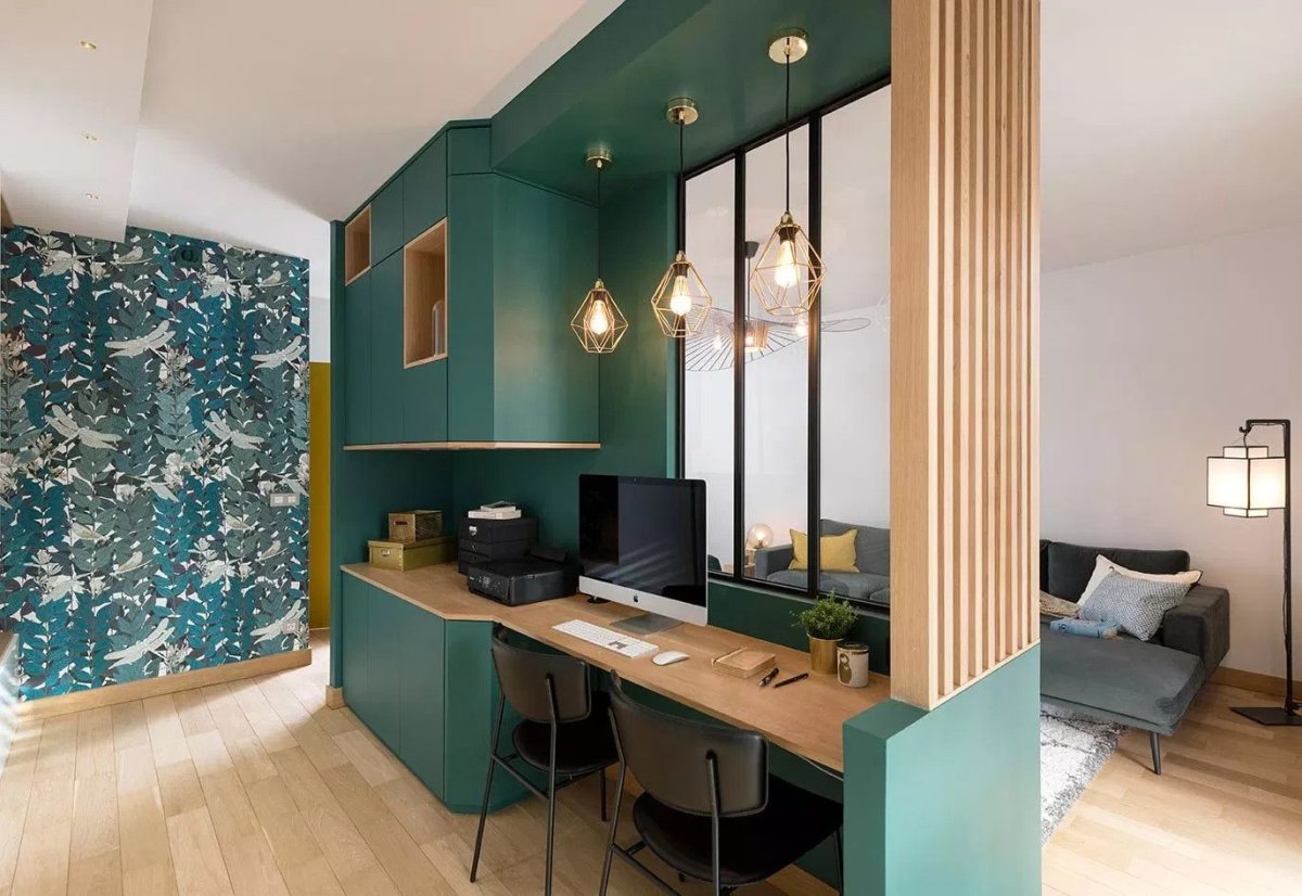 Зонирование цветом в интерьере