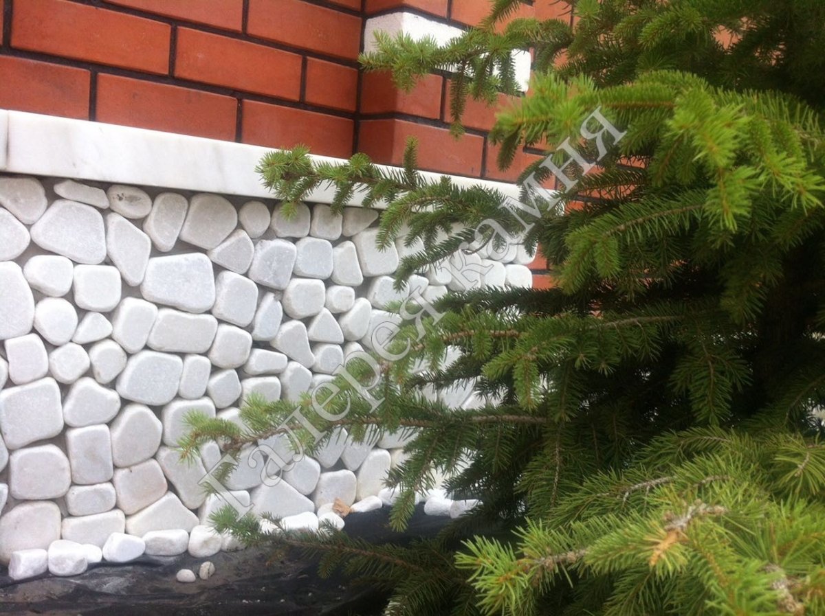 Галька для цоколя