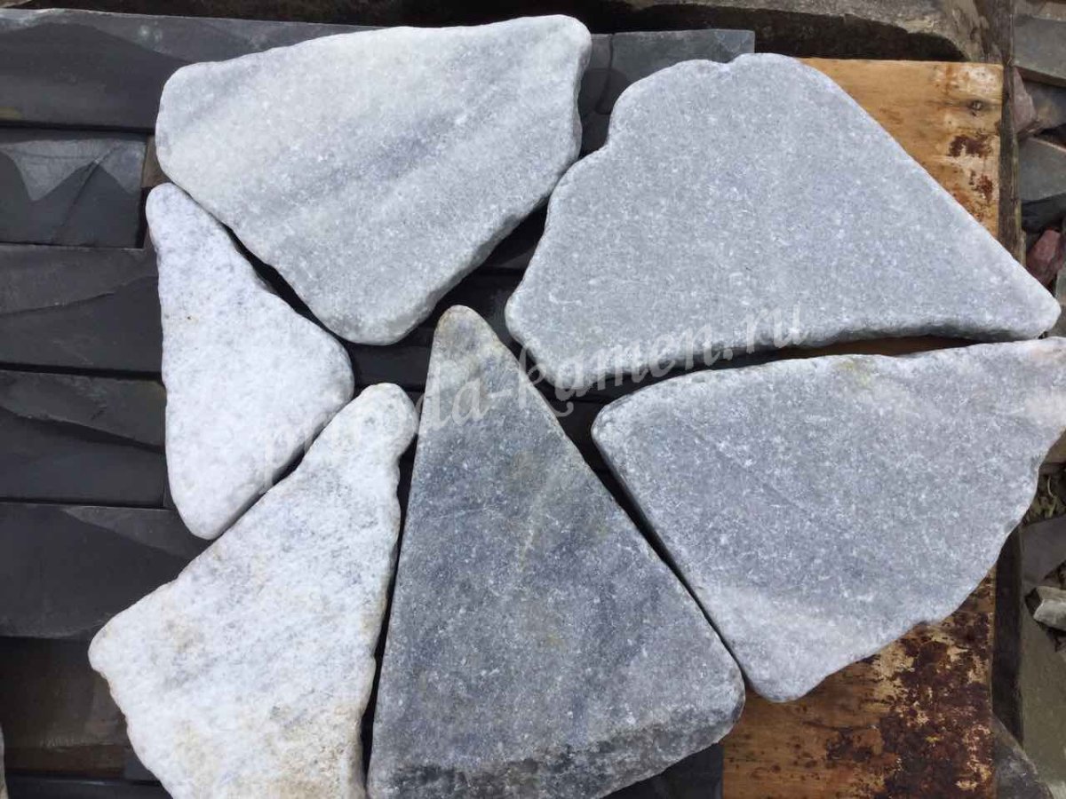 Серый галтованный мрамор