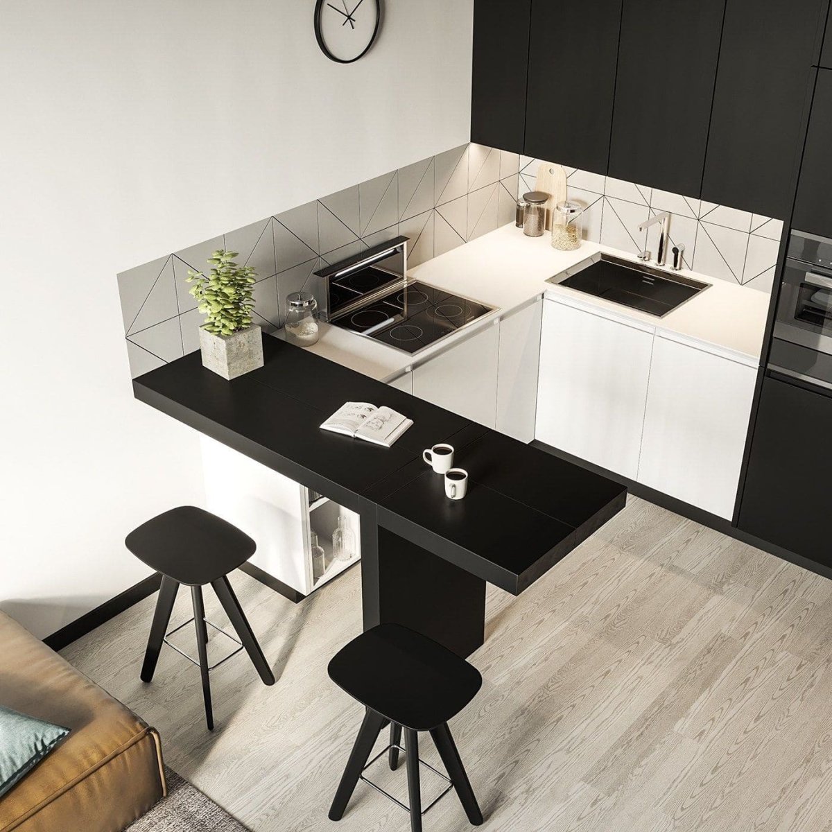 Маленькаямкухня для студии