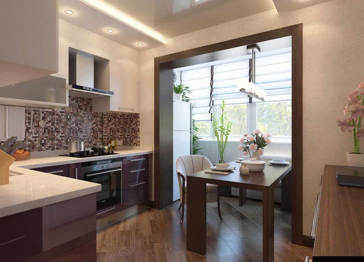 Кухня на лоджии