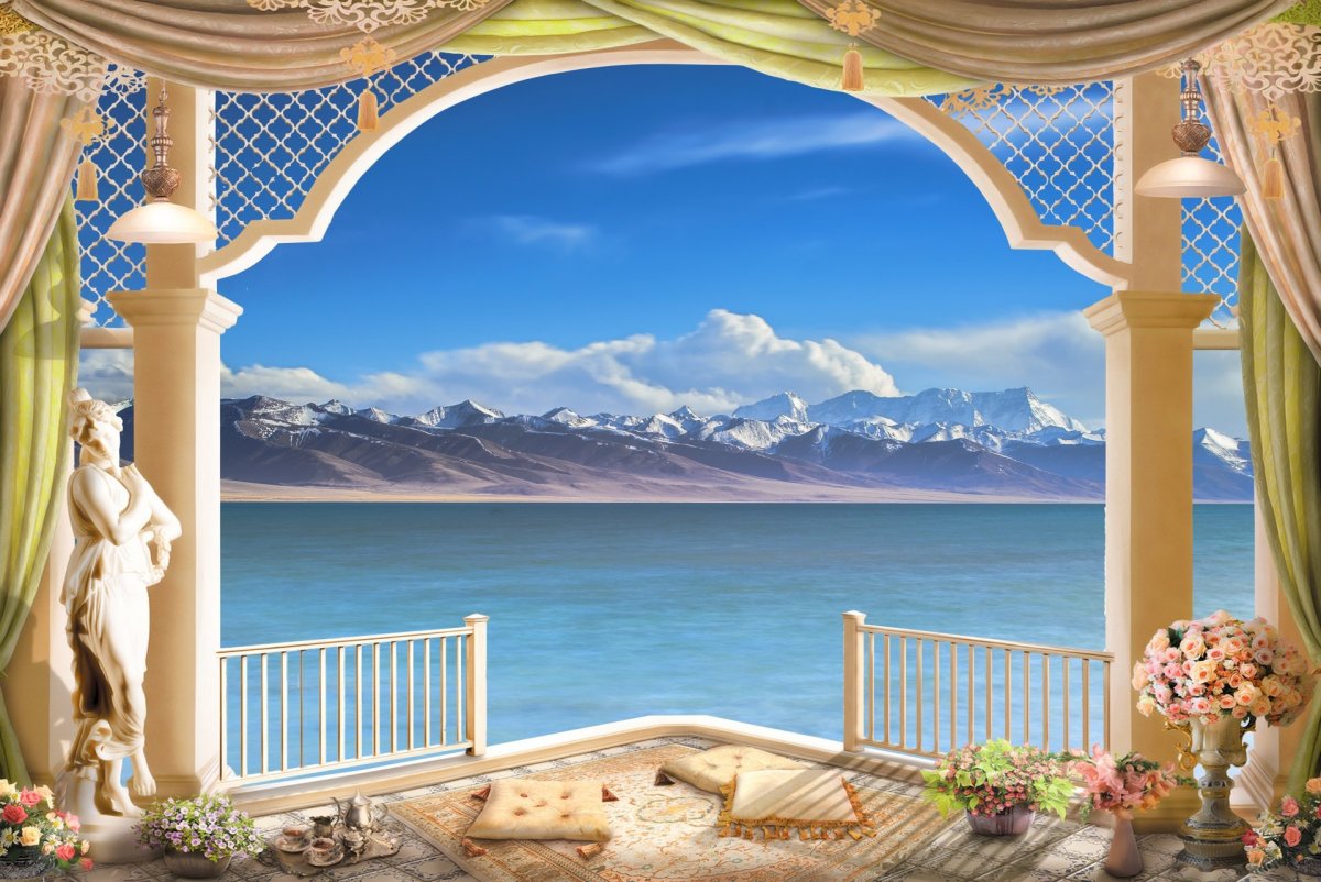 Фреска вид с террасы