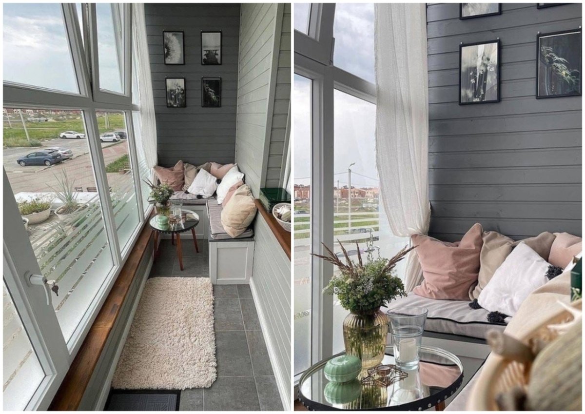 Уютный туалет с диваном