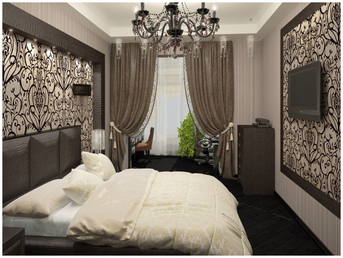 Декор спальни соединенной с балконом