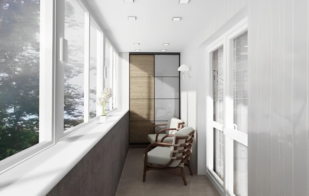 Красивая лоджия 6 метров