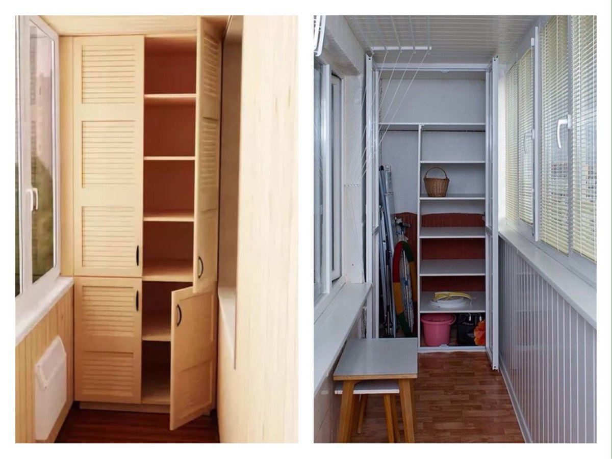 Удобный шкаф на балкон