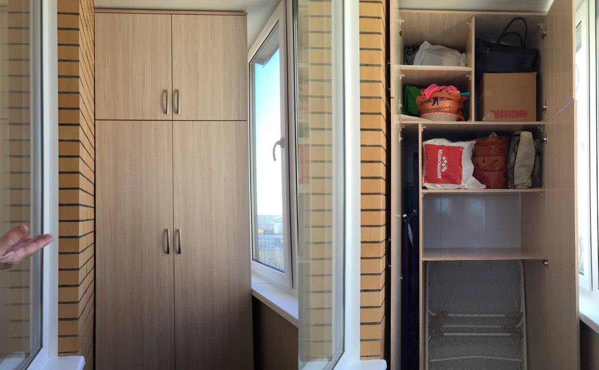 Шкаф кладовка на балконе