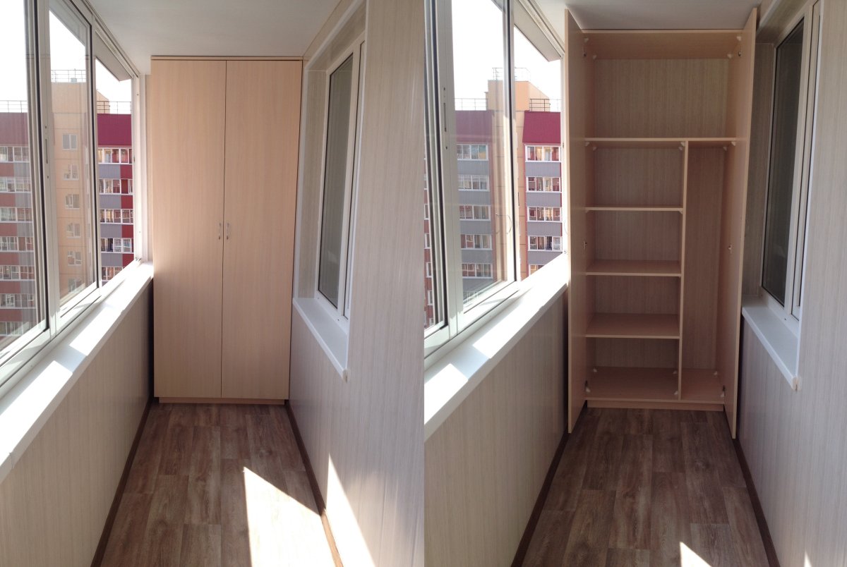 Встроенная мебель на балкон