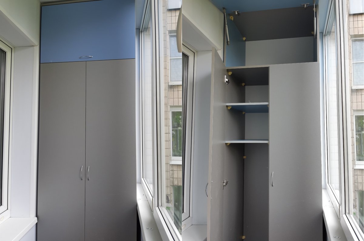 Оригинальный шкаф на балкон