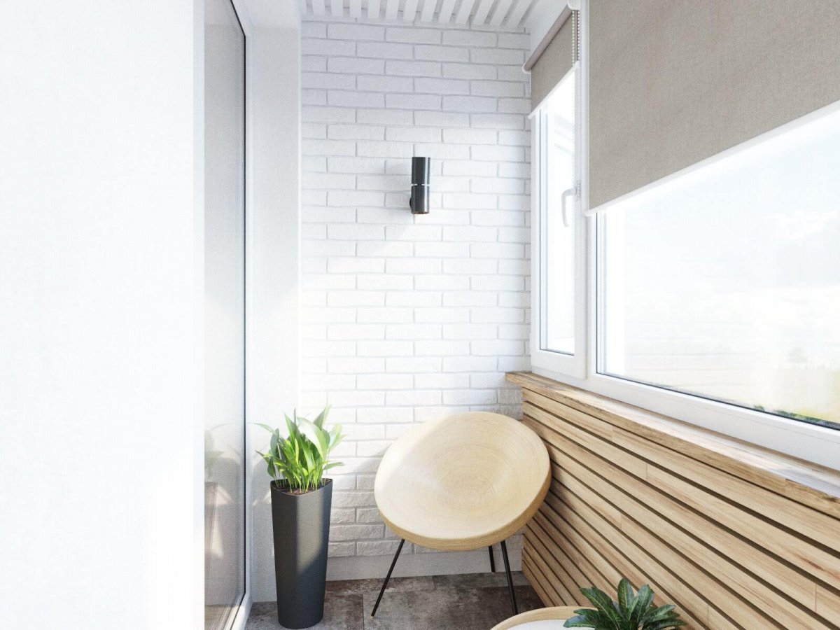 Балкон кирпичиками