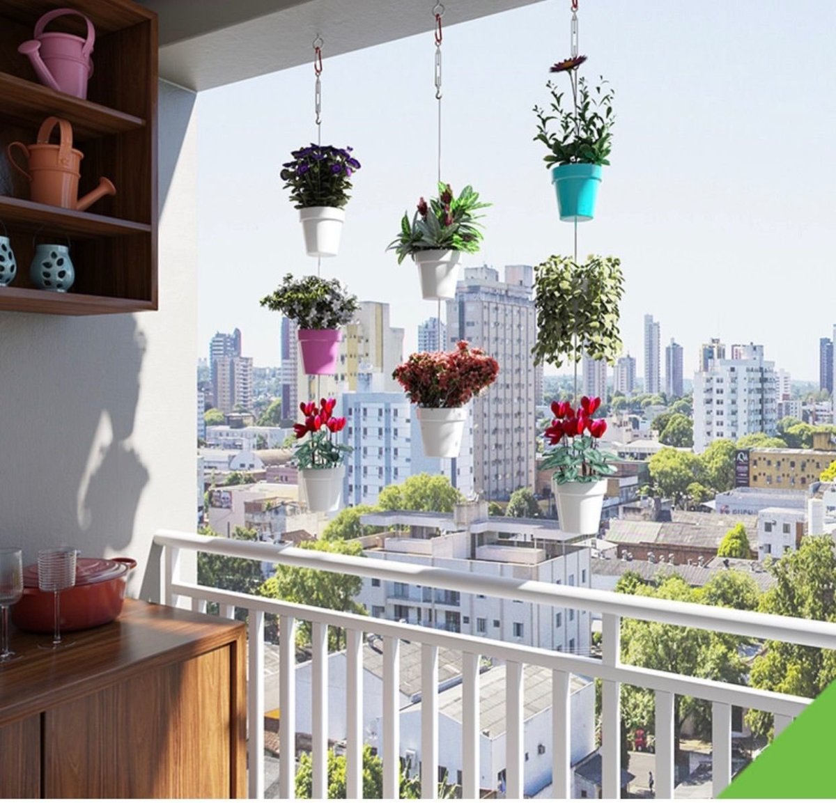 Висячие сады на веранде