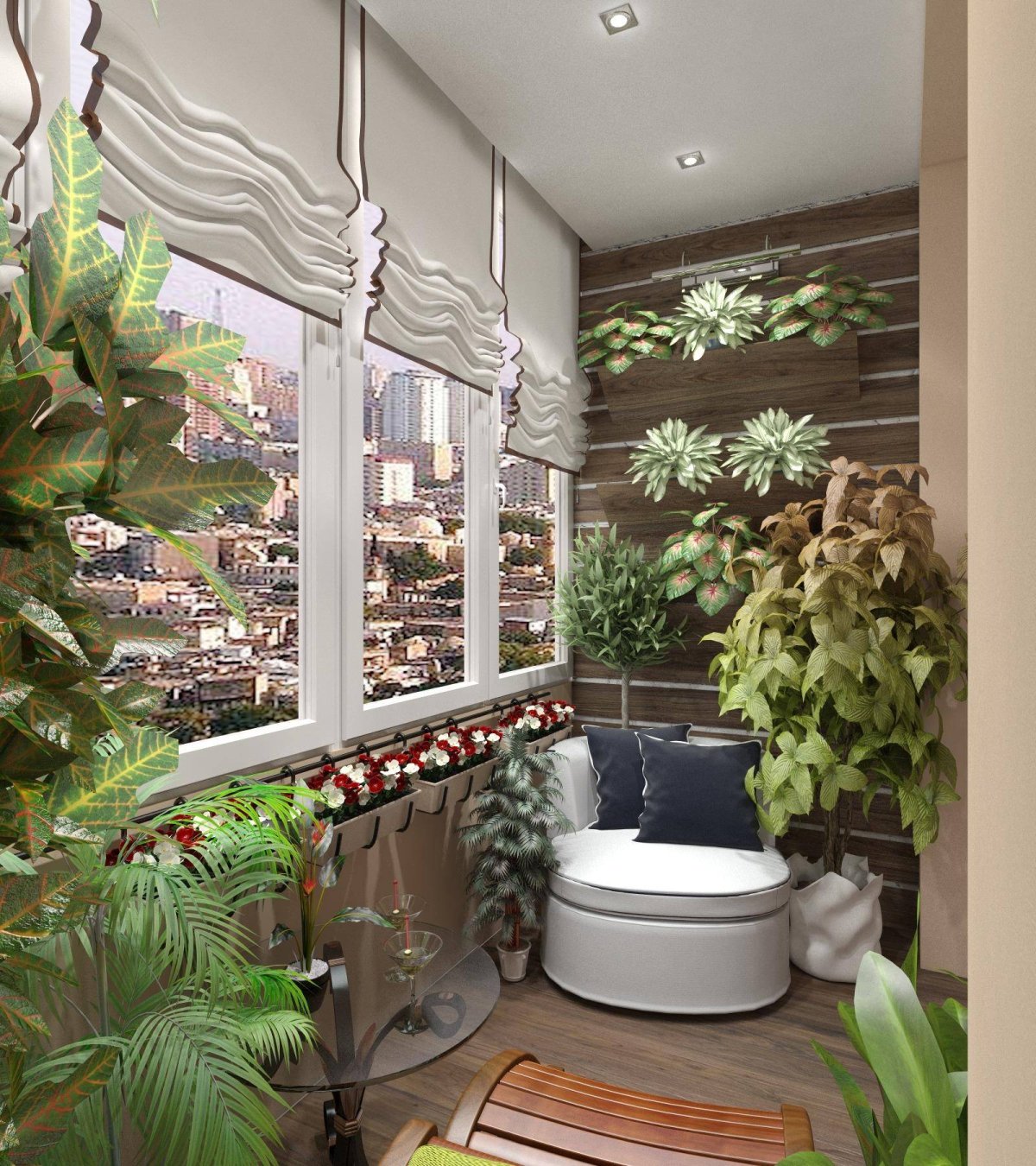 Зимний сад на балконе