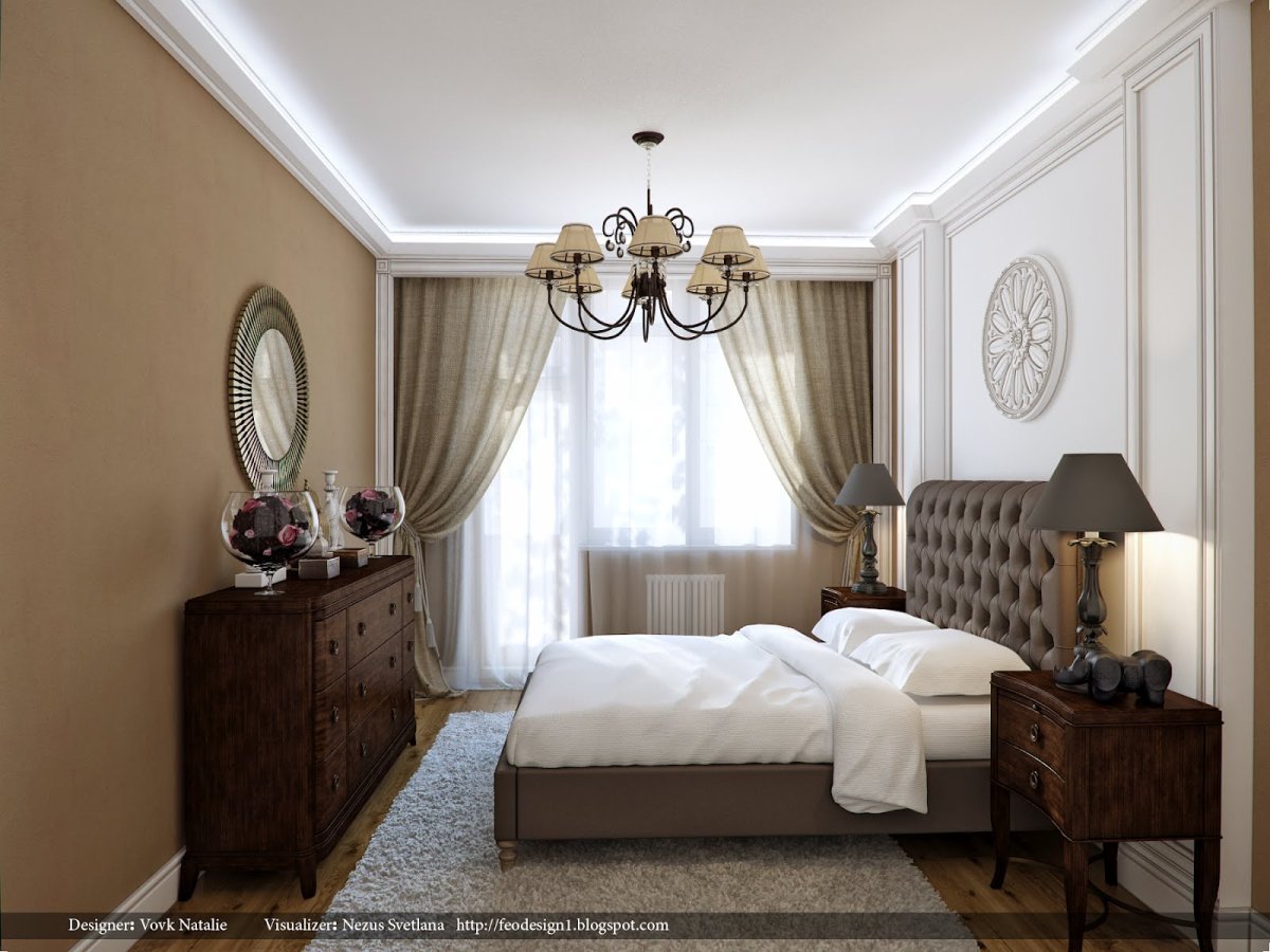 Итальянский стиль в интерьере спальни