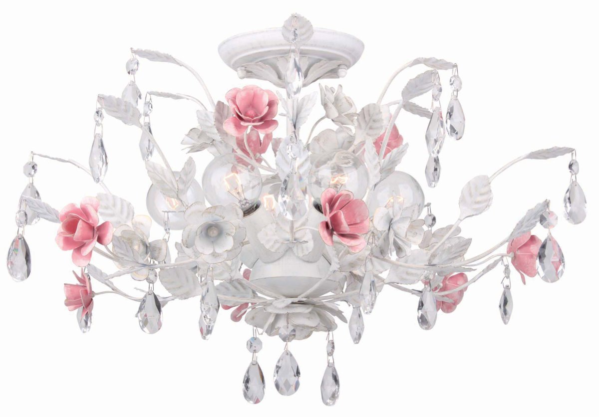 Светильник Crystorama Lola 4860-ww6 Light Semi Flush Mount
